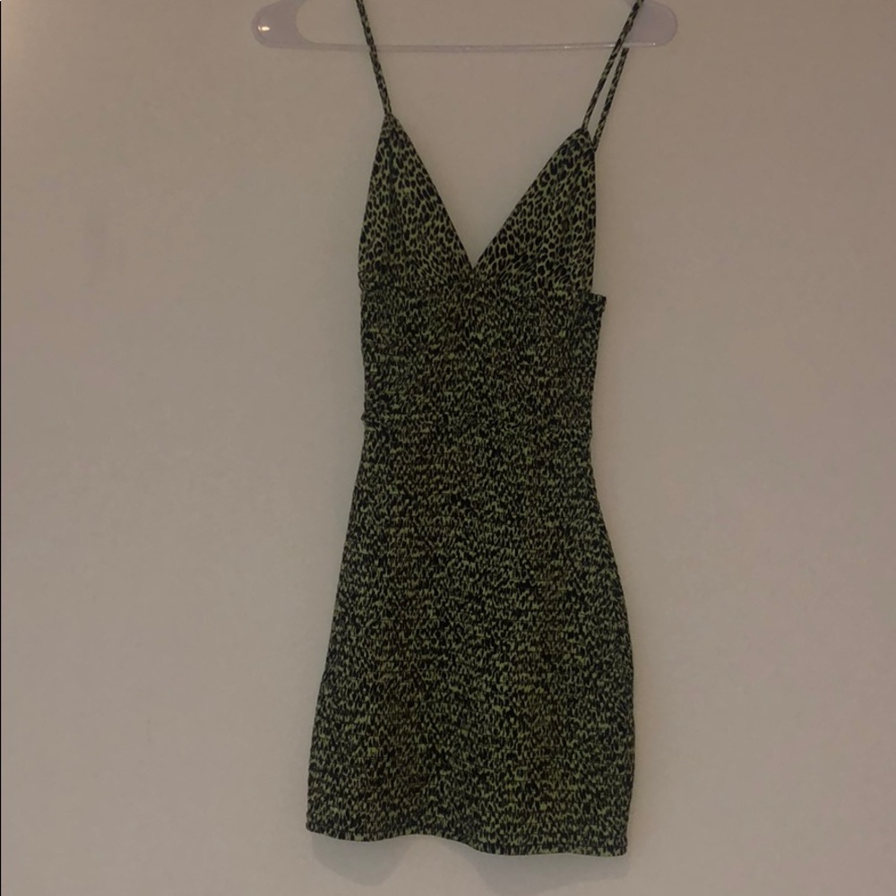 AFRM Limelight Leopard Dress